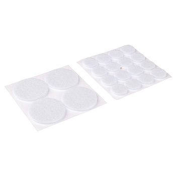 Накладки-протекторы для мебели тм VETTA, 20 шт, фетр, 4шт*3,7 см, 16шт*1,8 см