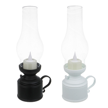 Светильник LED декоративный,7х9,5x24,5 см, 3хААА, пластик, 2 цвета