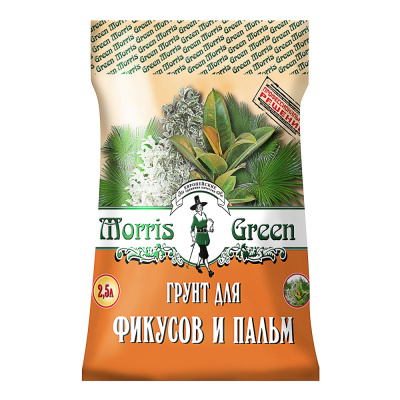 Грунт для фикусов и пальм тм Мorris Green 2,5л