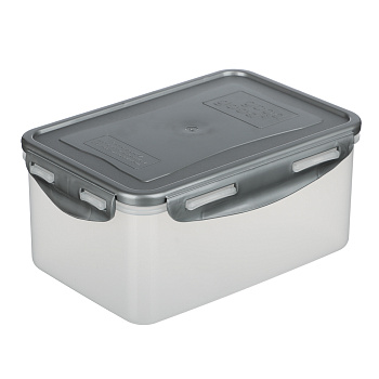 Контейнер герметичный для СВЧ с защелками, 1,5л, 205х135х90мм, пластик