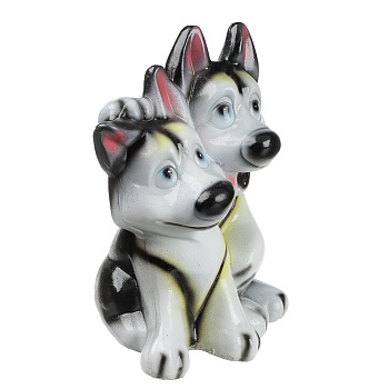 Фигура садовая "Хаски" 27х22см, гипс