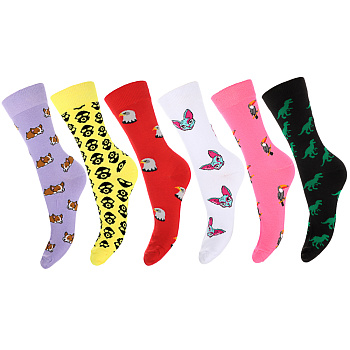 GALANTE Носки универсальные, р.25-27, 85% хлопок, 10% полиэстер, 5% спандекс,разноцветные