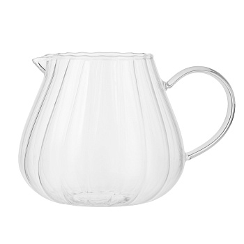 Кувшин без крышки с неровным краем тм MILLIMI Лава, 1000мл, стекло