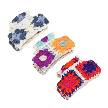 ЮНИLOOK Краб для волос, 8,5см, полиэстер, пластик, 3 дизайна