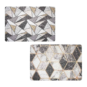 Коврик придверный тм VETTA Спагетти, 40х60 см, ПВХ, без резиновой подложки, 2 дизайна