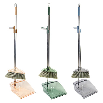 Набор для уборки с щеткой и совком тм VETTA, щётка: 91х32см, совок: 82х25см, полипропилен