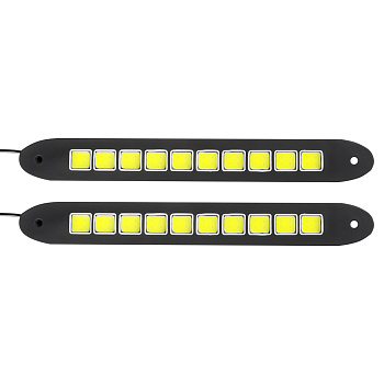 ЕРМАК Дневные ходовые огни, LED 40шт, гибкий резин. корп., 260мм, 12V, белый, 2шт.