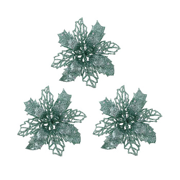 СНОУ БУМ Цветы на проволоке 10x10 см, 3 шт