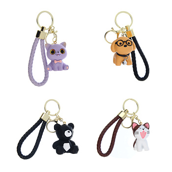 Подвеска брелок тм ЮL Мой питомец, пластик, металл, 4-5 см,  4 дизайна