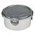 Контейнер герметичный для СВЧ с защелками, круглый, 0,35л, D-12см, H-6см, пластик