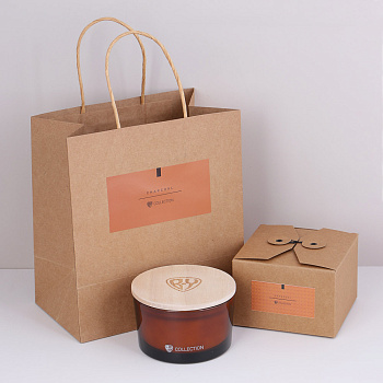 BY Свеча ароматическая, в стеклянном подсвечнике, 10,5x10,5x10,5 см, 235 гр, Charcoal