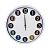 Часы настенные тм LADECOR CHRONO круглые, 30x30x4 см, пластик, стекло, 1хАА