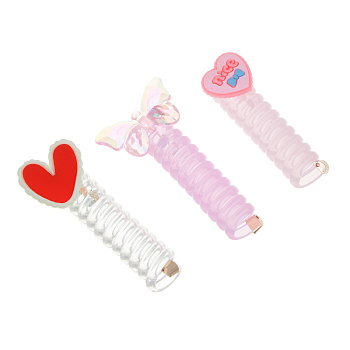 ЮНИLOOK Заколка-спиралька детская для волос, 7см, ТПР, пластик