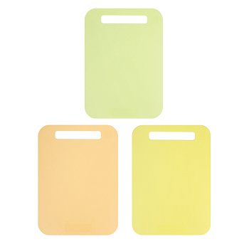 Доска разделочная, пластик, 17х24 см, 3 цвета