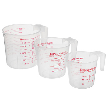 Набор мерных стаканов 250/500/1000мл