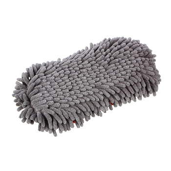 ЕРМАК Губка для мытья автомобиля с ворсом, 24x11,5x5,5 см