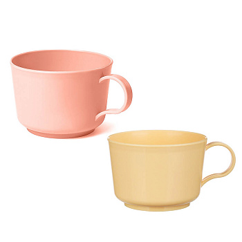 Кружка 350мл, пластик, 2 цвета