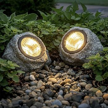 Светильник сад. на солн. батарее тм INBLOOM, 13х10х11см, 1LED, шампань, AA600 mAh Ni-MH, 1реж., PP