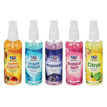 NEW GALAXY Ароматизатор воздуха спрей, бабл гам, цитрус, тутти фрутти,океан,парфюм, 100 мл