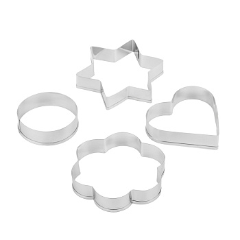 SATOSHI Набор форм для печенья 12пр, формы сердец, звезд, цветов, кругов, нерж.сталь