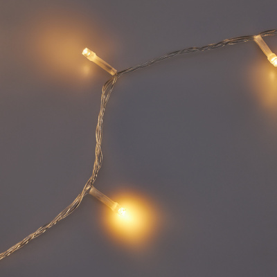 СНОУ БУМ Гирлянда эл. вьюн 9м, 100 LED, шампань, пост. свечение, ПВХ прозрачный, 220В