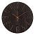 Часы настенные d=30см, корпус коричневый+золото "Классика", арт.3010-003