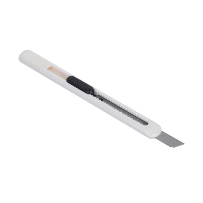 Набор ручка шариковая синяя 0,7мм, нож канцелярский с лезвием 9мм, ОПП пакет