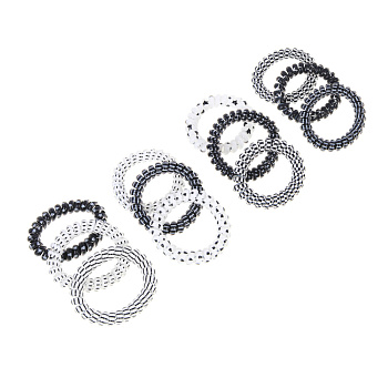 Резинки-пружинки для волос ЮНИLOOK 3шт, d5,5см, пластик, 4 сочетания, ACS-100