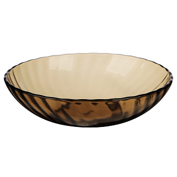 Элика Тарелка глубокая 19см, дымчатое стекло