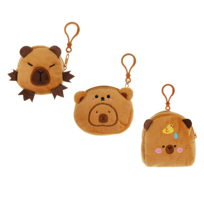 Монетница детская мягкая "Капибарик", полиэстер, пластик, тм ИГРОЛЕНД, 1811-37