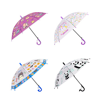 Зонт-трость детский, диаметр 82 см, 8 спиц, металл, пластик, ЭВА