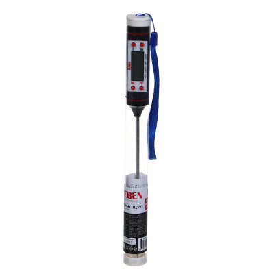 LEBEN Термощуп кухонный, max 300C, от LR44, чёрный