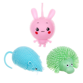 LASTIKS Игрушка в виде персонажей и животных резиновая, 6-11см, резина, 8 цветов