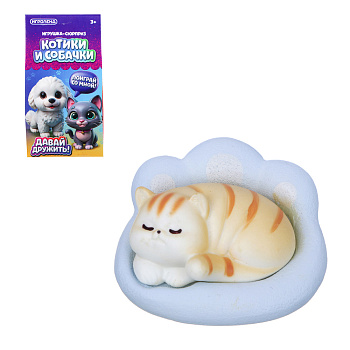 ИГРОЛЕНД Игрушка - сюрприз "Котики и собачки", РР, 4,5х4,5х8см, 3 дизайна