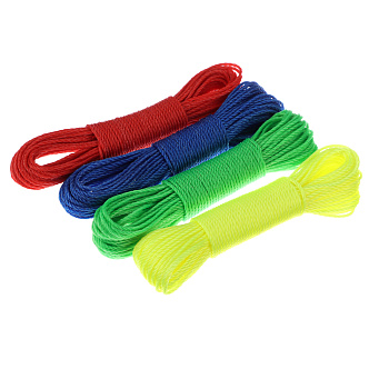 Веревка тм VETTA, капроновая, 20м x 3мм, 5 цветов