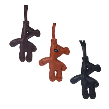Подвеска аксессуар тм ЮL Медвежуть, ПУ, 25,5х7,5 см,  3 цвета