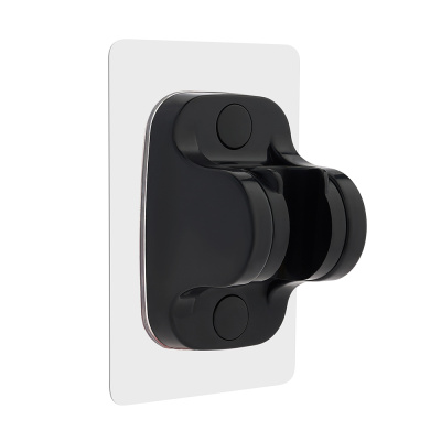 Держатель для лейки душа настенный самоклеящийся, черный Держатель для лейки душа настенный самоклеящийся, черный