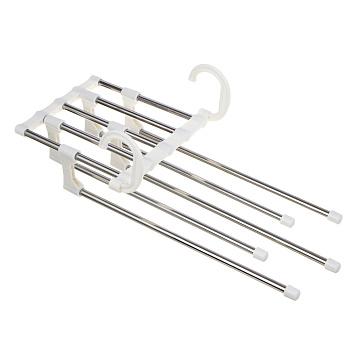 VETTA Вешалка-органайзер для брюк раздвижная, 5 уровней, 33x18x13 см, металл, пластик