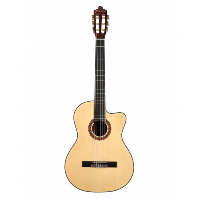 BY Ягья Гитара акустическая, 39 дюймов, 4/4, ель, коричнево-бежевый