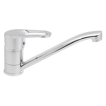 СоюзКран Смеситель для кухни, низкий излив 25см, керам. картридж 40мм, хром, цинк, SK01-I125