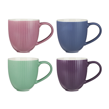 Кружка тм MILLIMI Пастель, 370мл, фарфор, 4 цвета