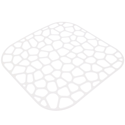 Решетка в раковину, 30х30см, пластик, цвет белый