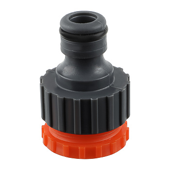 INBLOOM Штуцер резьбовой для крана с внешней резьбой, переходник d1/2" -3/4", пластик