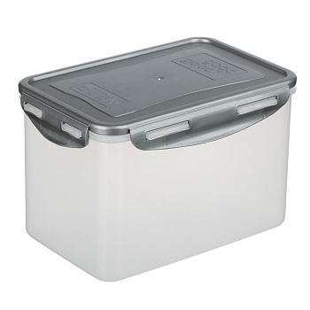 Контейнер герметичный для СВЧ с защелками, 2,2л, 205х135х130мм, пластик