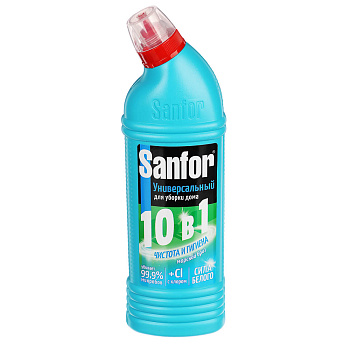 Средство чистящее SANFOR 10в1 Universal универсальное Морской Бриз, п/б, 750мл