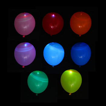 Набор воздушных шаров светящихся тм Fntastic, 5 шт, латекс, AG3, 3 режима