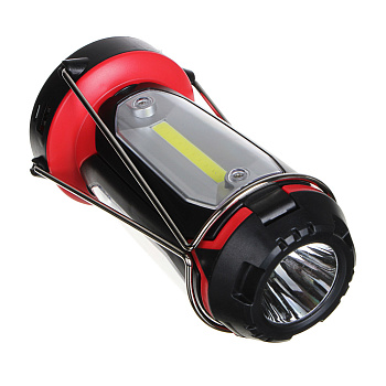Фонарь светильник тм ЕРМАК, 1 LED, 3 COB, 800мАч, USB, 15х8.5х8.5см, 6 режимов, пластик