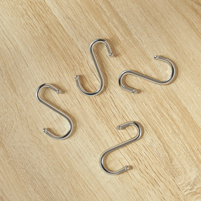 Набор крючков S-образных тм VETTA, хромированная сталь, 4 шт