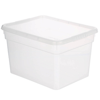 Ящик для хранения с крышкой 5л BASIC, полипропилен, 25х19х16см