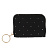 Кошелек кардхолдер на молнии с декором тм ЮL Адима, полиэстер, металл, 10,5х8 см, черный
